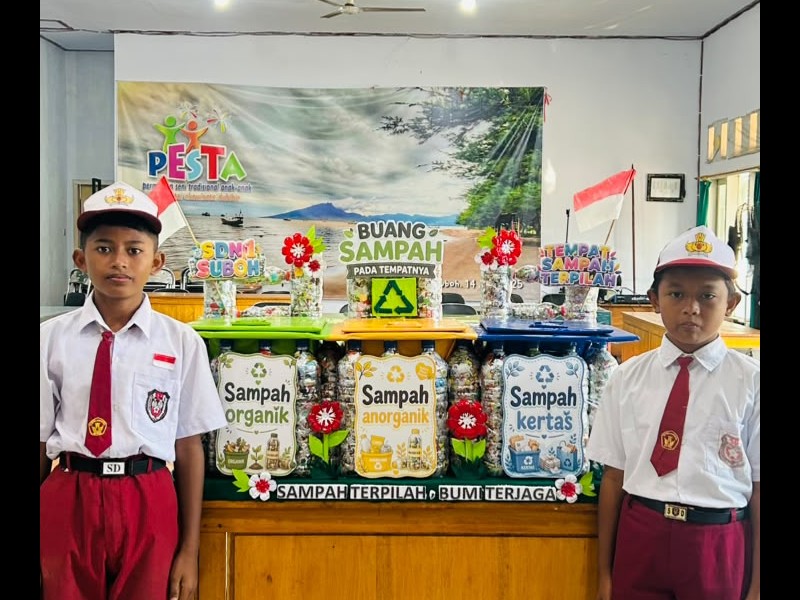 SDN 1 Suboh Raih Juara 1 Lomba Ecobrick dengan Tema Tempat Sampah Terpilah